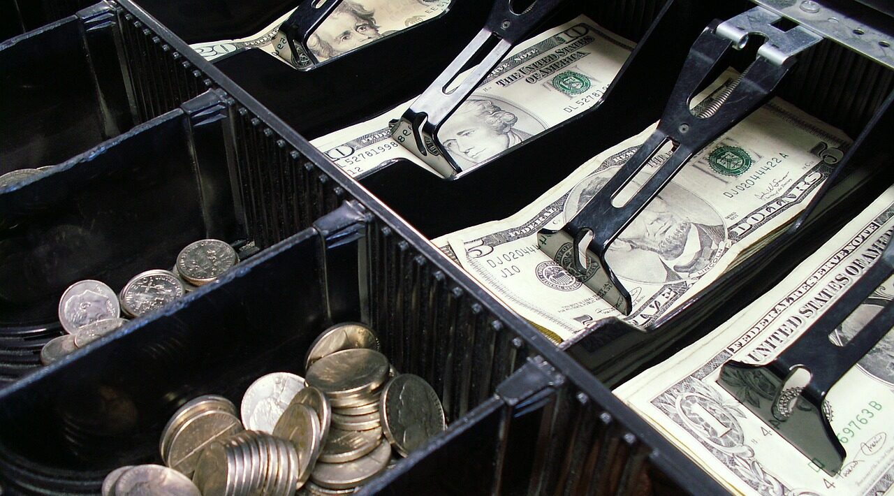 cash register Open cash register